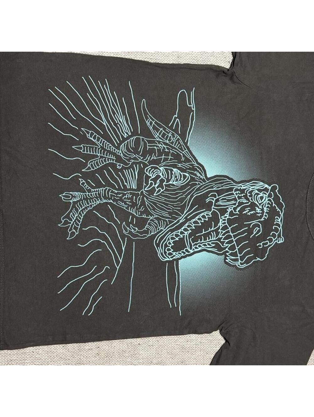 The Children's Place Men's Black and Grey Tshirt
